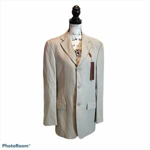 Marks & Spencer Suit Jacket Blazer Sport Coat Beige Stone Size 38R Formal